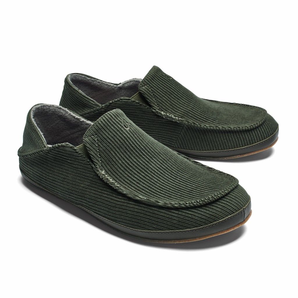 Olukai Men's Moloa Ie Slipper - Nori US758-190